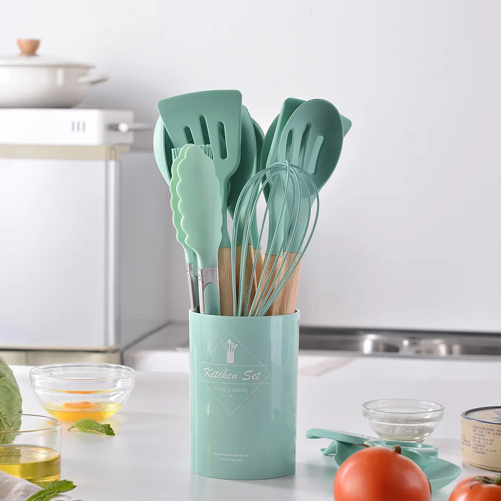 12PCS Food-Grade Silicone Kitchen Utensil Set