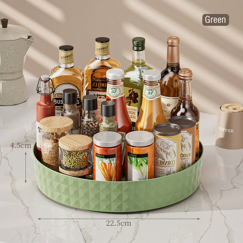 360° Rotating Seasoning & Spice Storage Rack Organizer