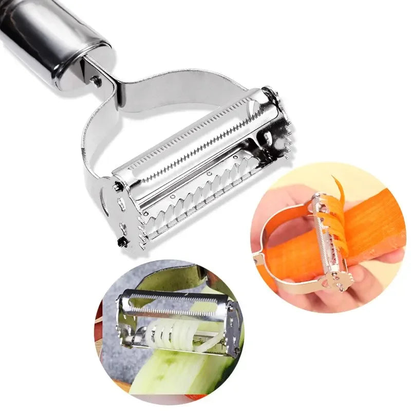 Stainless Steel Grater & Julienne Peeler for Veggies