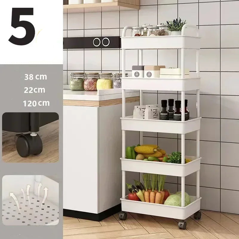 Multi-Functional Storage Shelf for Kitchen