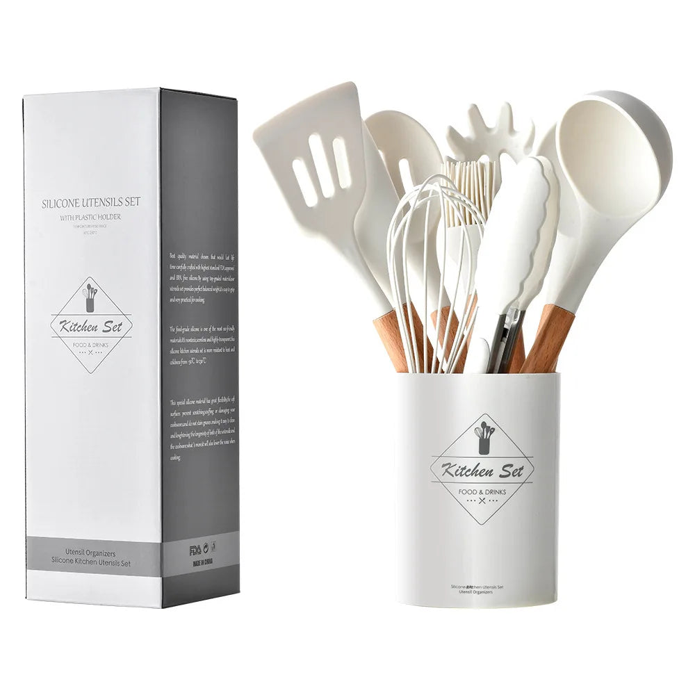 12PCS Food-Grade Silicone Kitchen Utensil Set