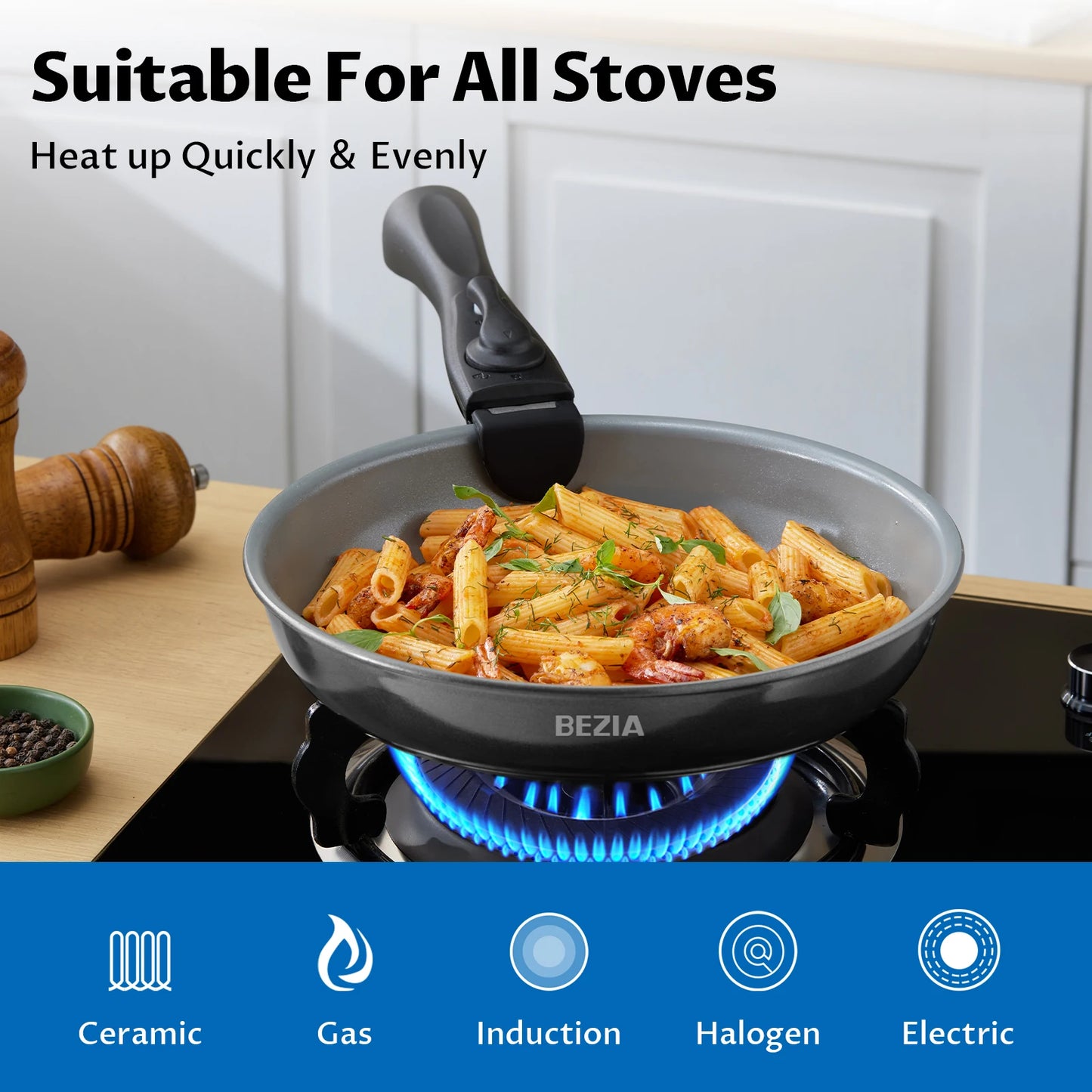 13-Piece Induction Cookware Set with Ceramic Coating
