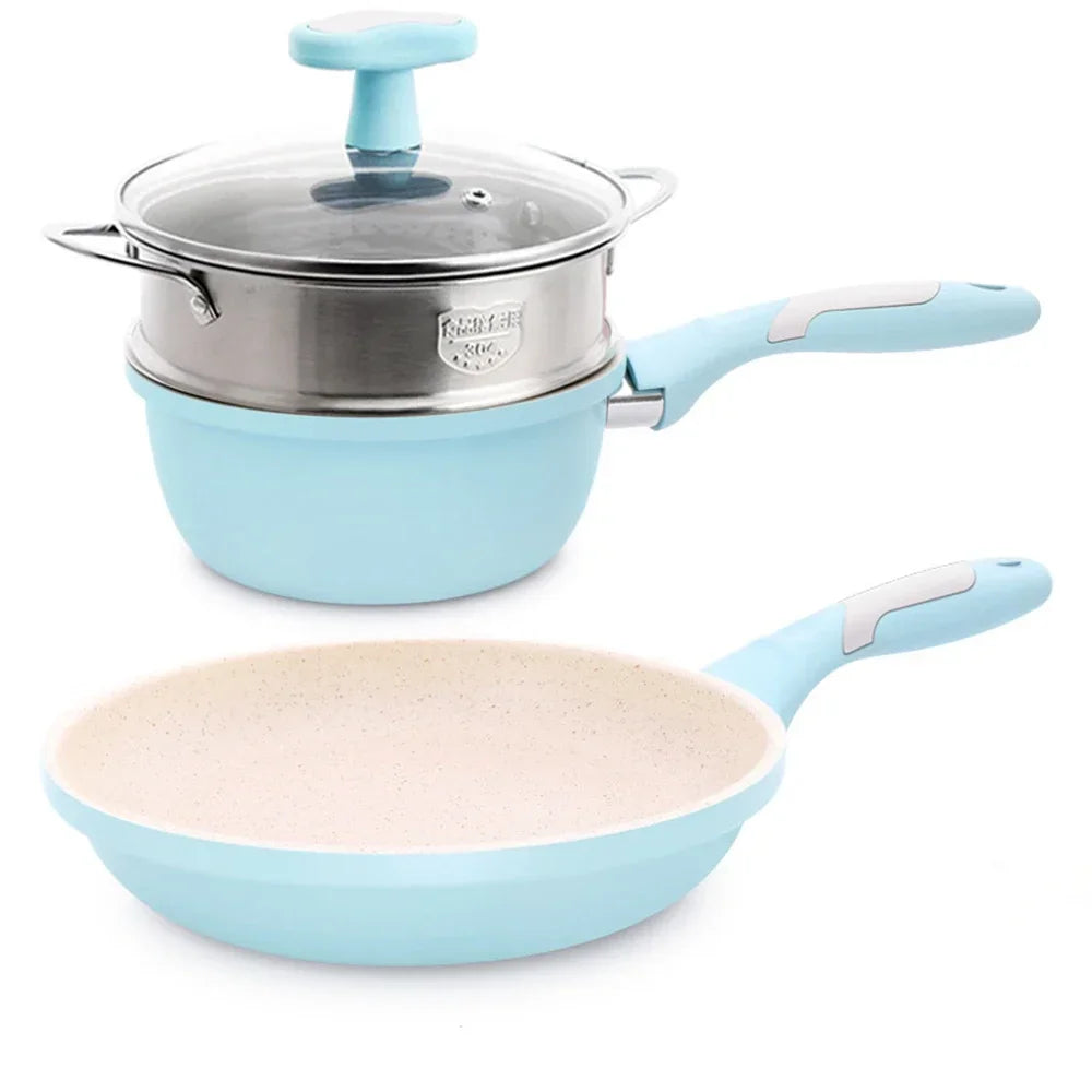 Non-Stick Frying Pan & Soup Pot Cookware Set
