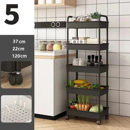 Multi-Functional Storage Shelf for Kitchen