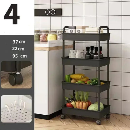 Multi-Functional Storage Shelf for Kitchen