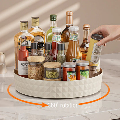 360° Rotating Seasoning & Spice Storage Rack Organizer