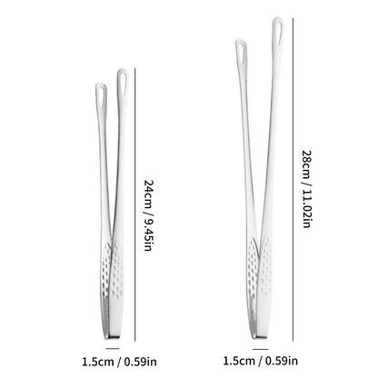 Stainless Steel Non-Slip BBQ Tongs