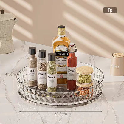 360° Rotating Seasoning & Spice Storage Rack Organizer
