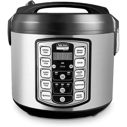 5Qt Digital Slow Cooker & Grain Cooker Stainless Steel