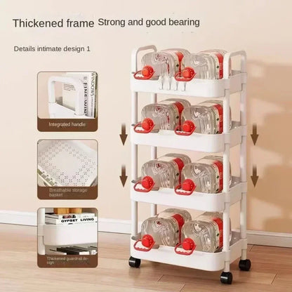 Multi-Functional Storage Shelf for Kitchen
