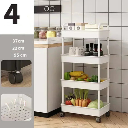 Multi-Functional Storage Shelf for Kitchen