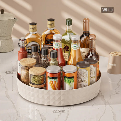 360° Rotating Seasoning & Spice Storage Rack Organizer