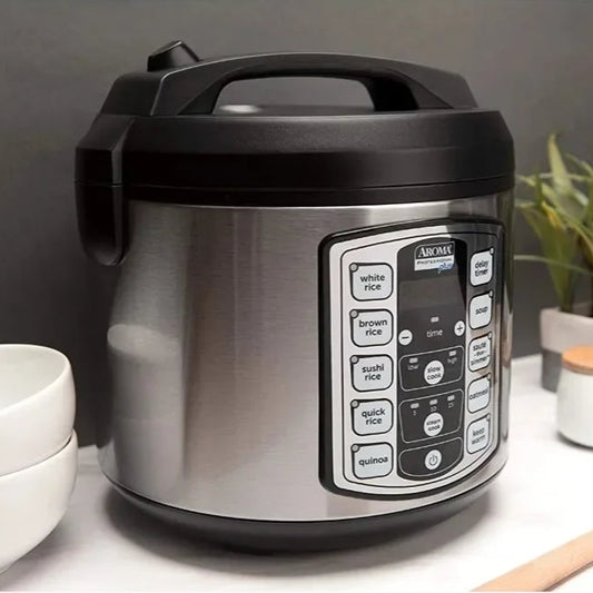 5Qt Digital Slow Cooker & Grain Cooker Stainless Steel