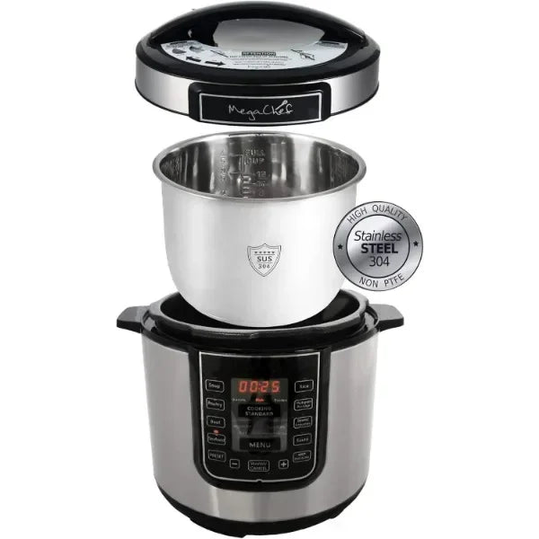 6 Quart MegaChef Digital Slow Cooker