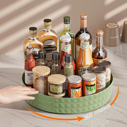 360° Rotating Seasoning & Spice Storage Rack Organizer