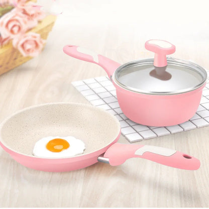 Non-Stick Frying Pan & Soup Pot Cookware Set