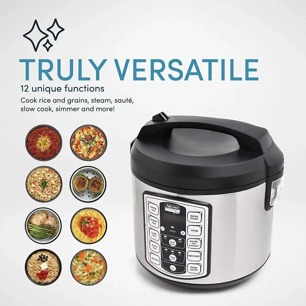 5Qt Digital Slow Cooker & Grain Cooker Stainless Steel