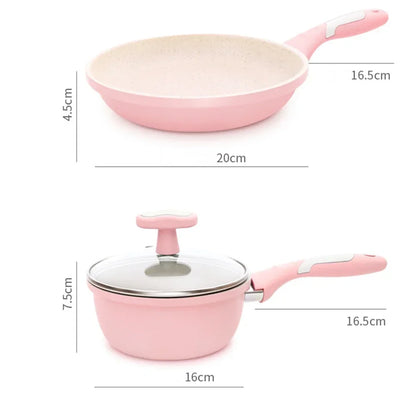 Non-Stick Frying Pan & Soup Pot Cookware Set
